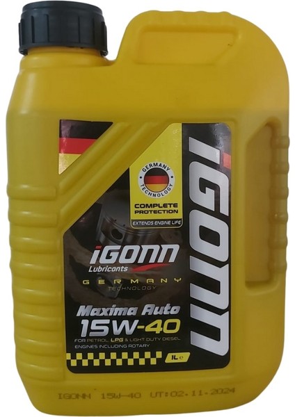 15W40 1 Litre Motor Yağı (Üretim Yılı: 2024)