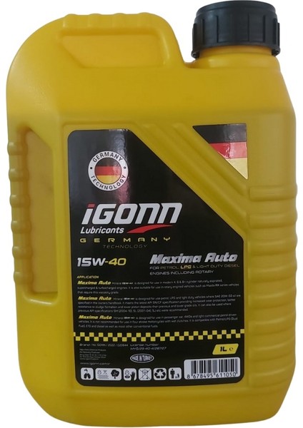 15W40 1 Litre Motor Yağı (Üretim Yılı: 2024)