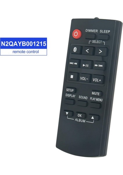 N2QAYB001215 Uzaktan Kumanda Panasonic Hoparlör Ses Sistemi Için Değiştirin SA-AKX320GS-K SA-AKX520E-K SC-TMAX10E-K SC-UA30 (Yurt Dışından)