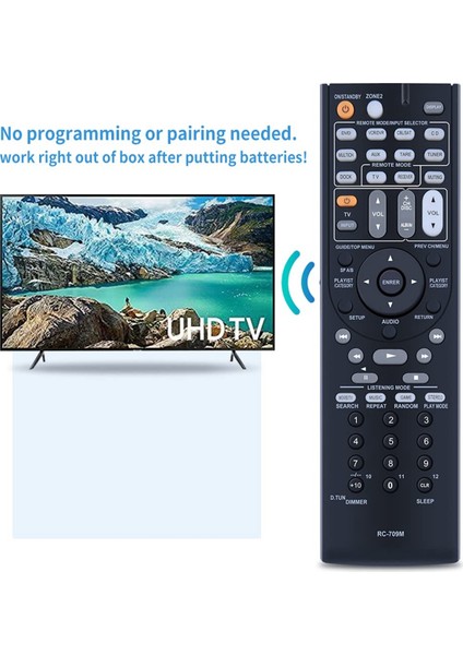 RC-709M Uzaktan Kumanda Onkyo Av Alıcısı RC-737M RC-765M TX-SR507 TX-SR606 TX-SR607 TS-XR606 TX-SR606S Için Yedek (Yurt Dışından)
