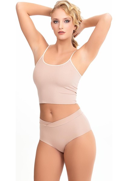 Kadın Çapraz Yüksel Bel Lazer Kesim Külot 5 Li KTS5020 fiyatları