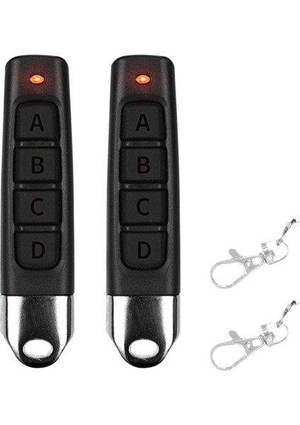 2 Adet 433MHZ Kopya Uzaktan Kumanda Araba Anahtarı Garaj Kapısı Açacağı Kopya Uzaktan Kumanda 4 Tuşlu Kablosuz Kumanda Alıcısı (Yurt Dışından)