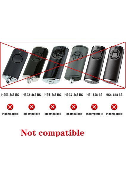 Hormann HSM4-868 HSE2-868 HS4-868 HSM2-868 868MHZ Kapı Açma Anahtarı Için 2 Paket Garaj Kapısı Uzaktan Kumanda Vericisi (Yurt Dışından)