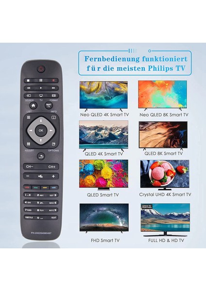 Philips Uzaktan Kumanda Için Yedek, Philips Için Evrensel Uzaktan Kumanda 40PFL5007H/12 40PFL5007K/12 40PFL5007T/12 (Yurt Dışından) indirimleri