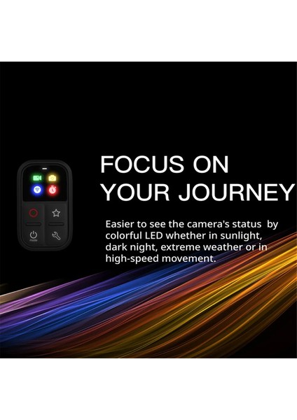 Gopro Hero 12/11/10/9/8 LED Renkli Ekran Pil 50M Kontrol Bilek Kayışı USB Kablosu Için Kablosuz Akıllı Uzaktan Kumanda (Yurt Dışından)