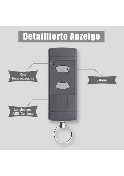 Hormann Hse2 Hsm4 Hsm2 Hse4 Hs2 Hs4 Için Garaj Kapısı El Vericisi, 40.685 Mhz Garaj Uzaktan Kumanda El Cihazı (Yurt Dışından)