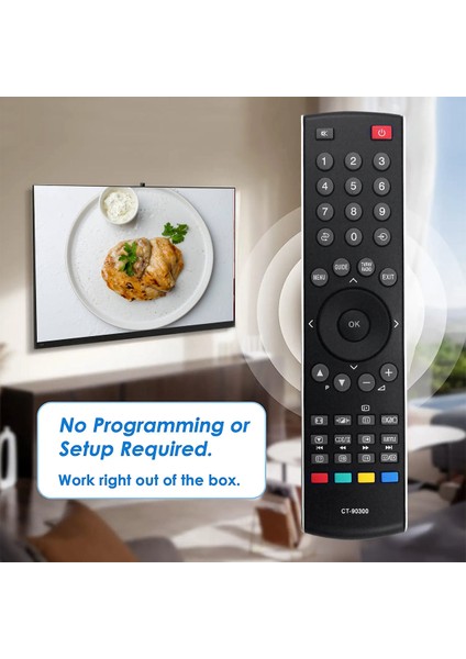 CT-90300 Toshiba Tv Regza LCD Hdtv 42A3030D 42WLG66 42A3030DG 32AV565DBD 37WLT68G CT-8003 CT-90326 Için Uzaktan Kumandayı Değiştirin (Yurt Dışından)