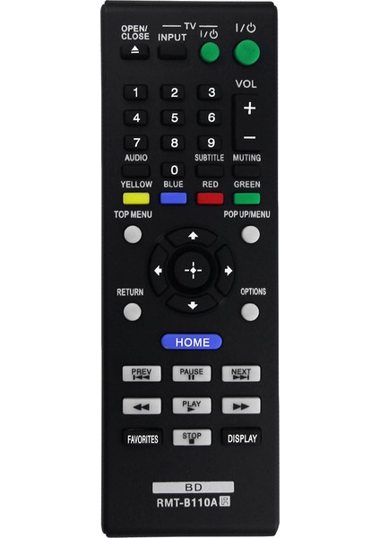 RMT-B110A Sony Blu-Ray Disk DVD Oynatıcı Için Uzaktan Kumandayı Değiştirin BDP-S580 BDP-S480 BDP-S280 BDP-S380 BDP-BX58 BDP-BX38 BDPS280 (Yurt Dışından)