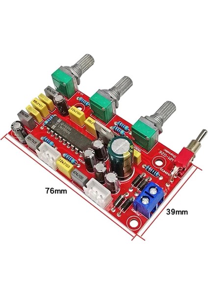 LM1036 Op-Amp Hifi Ön Amplifikatör Ön Amplifikatör Ses Tonu Tiz Bas Ses Yüksekliği Kontrol Kartı Ön Amplifikatör Bitmiş (Yurt Dışından)