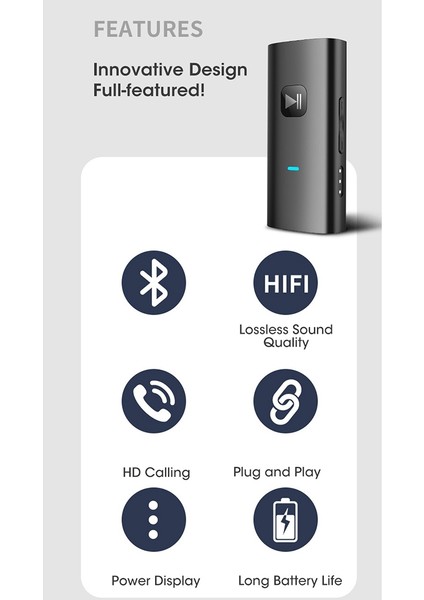 A90 Kablosuz Adaptör Bluetooth 5.0 Alıcısı 3.5mm Jack Kulaklık Bluetooth Aux Ses Müzik Vericisi Kulaklık Için (Yurt Dışından) indirimleri