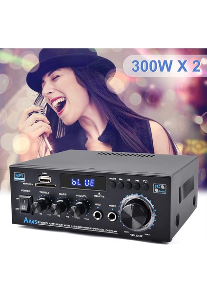 Stereo Ses Amplifikatör Alıcısı,bluetooth 5.0 Ses Hoparlörü, Amplifikatör Fm Radyo,ev Sineması Ses Stereo Sistemi-Ingiltere Tak (Yurt Dışından) modelleri