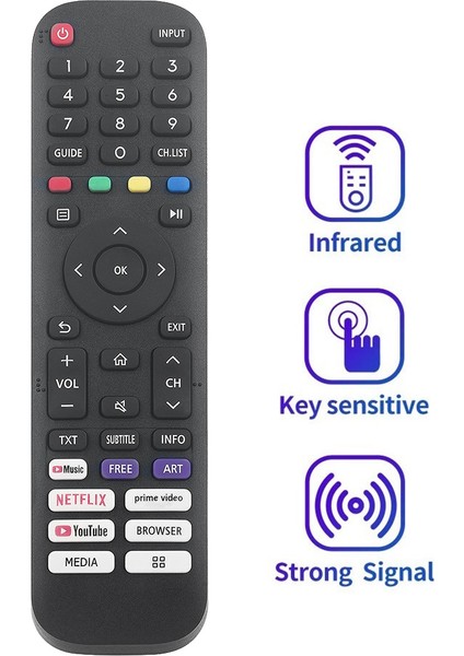 EN2J30H Hisense Vidaa Akıllı Tv Için Uzaktan Kumandayı Değiştirin 2020 32A45GV 40H5G 40A4GV 40A40GV 40A40GMV 40H55G 40A4HV (Yurt Dışından)