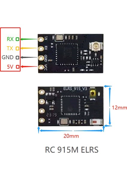 Aocoda Elrs 915MHZ Alıcı 500MW 20DBM Uzaktan Kumanda Modeli Iha Alıcısı Crsf Fpv Rc Drone Uçağı Için (Yurt Dışından)