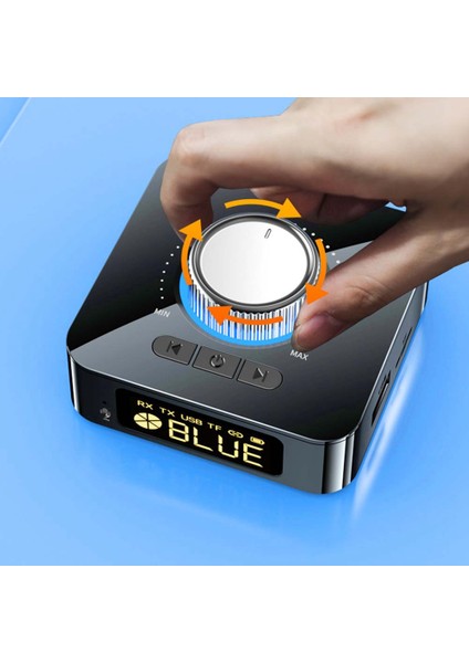 2'si 1 Arada Bluetooth Alıcı Verici 5.0 Nfc Stereo Aux Tak ve Çalıştır Kablosuz Ses Adaptörü Dijital Bluetooth Adaptörü (Yurt Dışından)