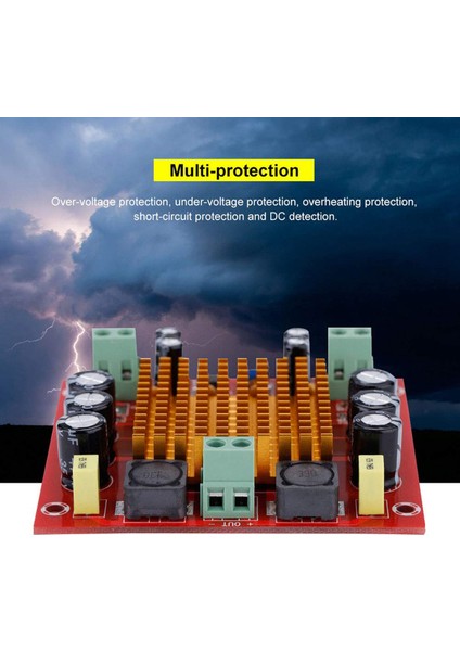 2x Kanal Güç Amplifikatörü Kartı 150W Yeni Tek Kanallı Dijital Amplifikatör Kartı Güç Amplifikatörü Modülü 12V-26V TPA3116D2 (Yurt Dışından)