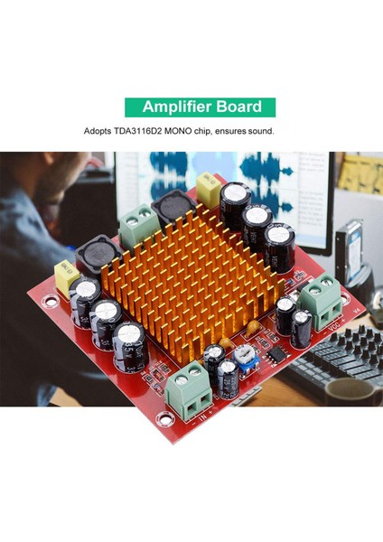 2x Kanal Güç Amplifikatörü Kartı 150W Yeni Tek Kanallı Dijital Amplifikatör Kartı Güç Amplifikatörü Modülü 12V-26V TPA3116D2 (Yurt Dışından)