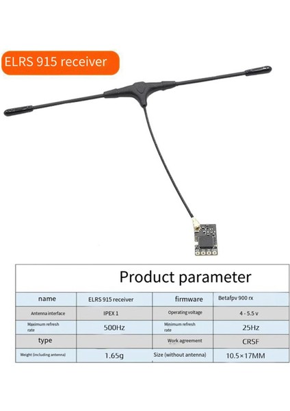 Elrs 915MHZ Alıcı 25Hz-500Hz Crsf T Tipi Anten ile Rc Fpv Traversing Iha Parçaları (Yurt Dışından) fiyatları
