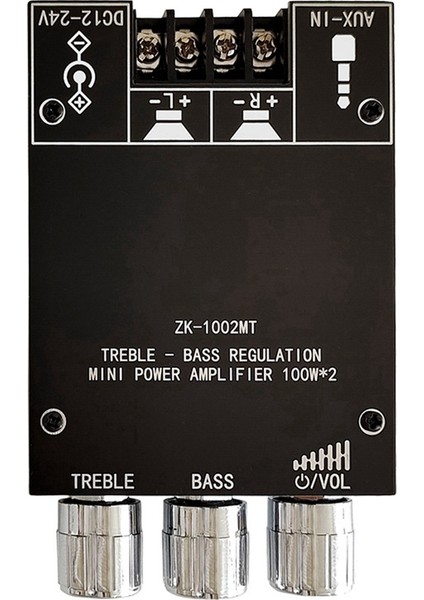 ZK-1002MT 5.0 Bluetooth Güç Amplifikatörü Kurulu 100W Kanal Amplifikatör Kartı Ses Kutusu Için Kısa Devre Koruması ile (Yurt Dışından)