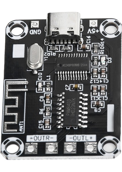 PAM8403 Dijital Bluetooth Amplifikatör Kartı DC5V Mini Kasa Type-C Güçlendirilmiş 5W USB Amplifikatör Kartı Modülü (Yurt Dışından)
