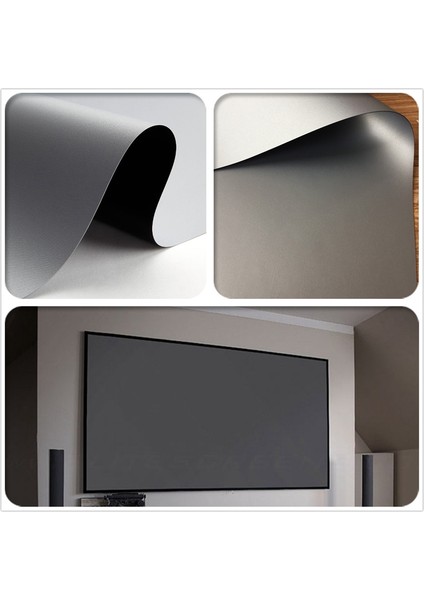 Projektör Basit Perde Anti-Işık Ekranı 80 Inç Ev Açık Ofis Taşınabilir 3D Hd Projektör Ekranı (Yurt Dışından) indirimleri