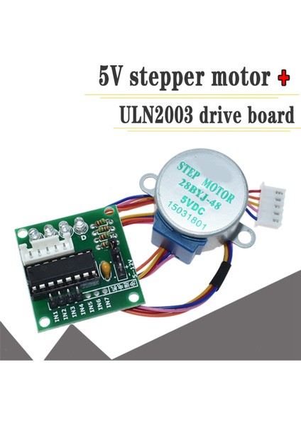 ULN2003 Step Motor Sürücü Kartı + 5V Step Motor Step Motor Komple Set (Yurt Dışından) fiyatları