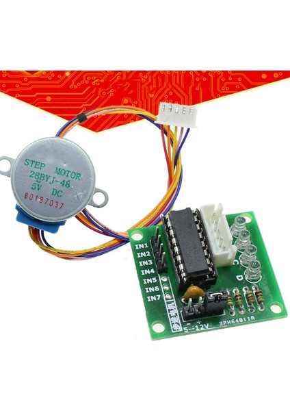 ULN2003 Step Motor Sürücü Kartı + 5V Step Motor Step Motor Komple Set (Yurt Dışından) modelleri