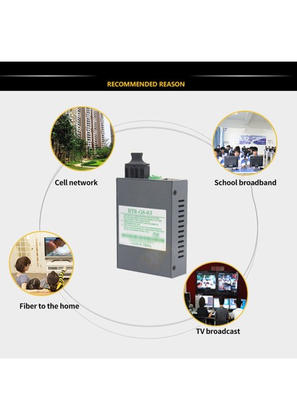 Tek Modlu Çift Çekirdekli Gigabit Çift Fiber Optik Fiber Alıcı-Verici Fotoelektrik Dönüştürücü, Siyah (Yurt Dışından) modelleri