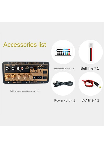 Dijital Bluetooth Stereo Amplifikatör Kurulu Subwoofer Çift Mikrofon Karaoke Araba Amplifikatörler Hoparlör Abd Tak (Yurt Dışından)