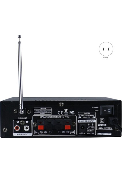 Amplifikatör Bt 298 Pro Ev Sineması Amplifikatörü Karaoke Çift Kanal Stereo Bluetooth 5.0 Maksimum 800W Yeni Yükseltme Abd Fişi (Yurt Dışından) modelleri