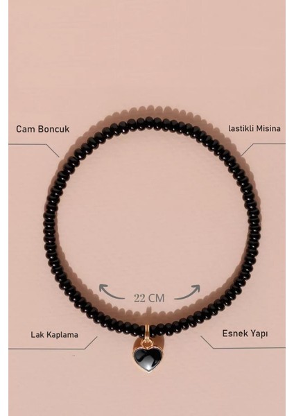 Cam Boncuk Sallantı Kalp Detaylı Halhal fırsatları