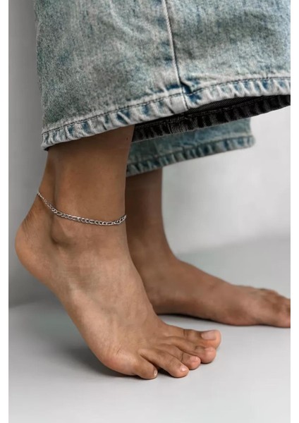 Paslanmaz Çelik Düz Figaro Zincir Halhal indirimleri