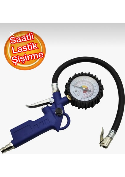 Saatli Lastik Şişirme Tabancası 220 Psi