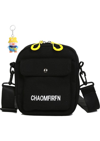 Kanvas Çanta Kadın Crossbody Küçük Çanta Moda Öğrenci Basit Omuz Cep Telefonu Çantası (Yurt Dışından)