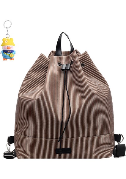 Başlangıç Sırt Çantası Moda Gündelik Ipli Seyahat Sırt Çantası Büyük Kapasiteli Hafif Öğrenci Okul Çantası (Yurt Dışından)
