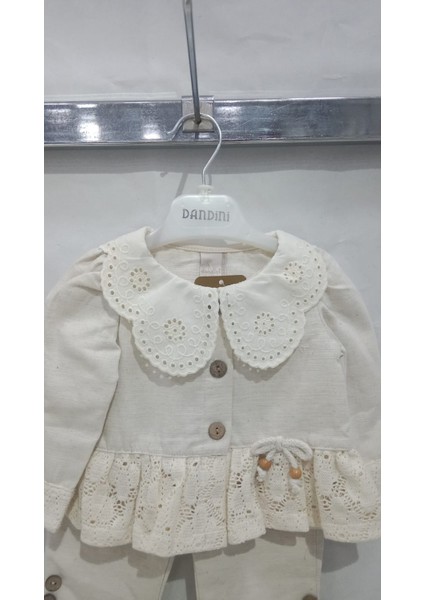 Uğurböceğiçocuk Dantel Yaka Bebek Takım 7268