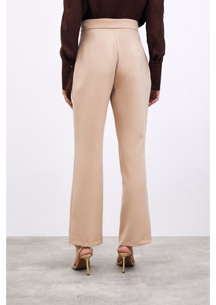 Aksesuar Detaylı Pantolon - Camel