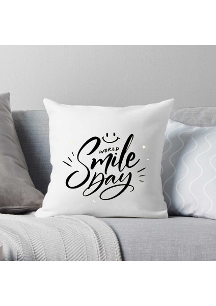 Word Smile Day Kırlent