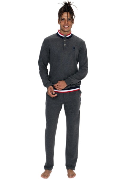 Erkek Antrasit Melanj Ev Giyim