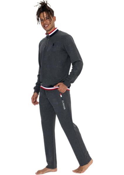 Erkek Antrasit Melanj Pijama Takım 18922 fiyatları