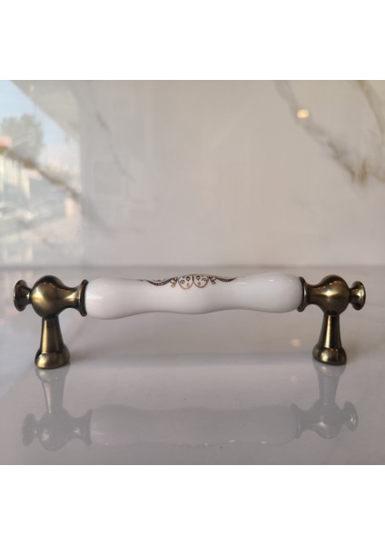 2412 - Aruh - Antik Füme Renk Porselen Kulp Desen 40 ( 2 Delik Arası16 Cm) fiyatları