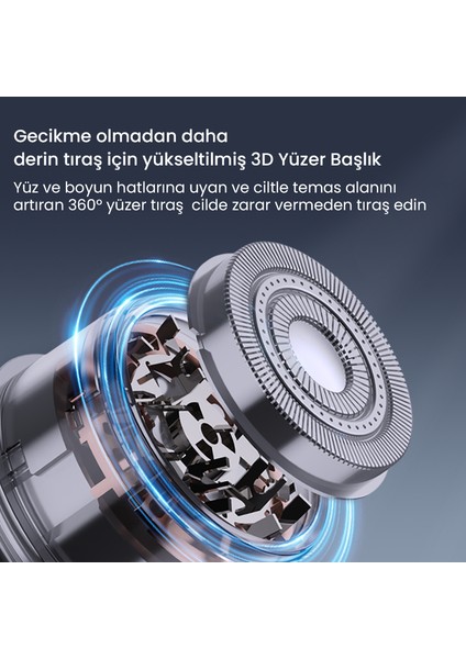 Şarjlı Sakal Ve Yanak Tüy Tıraş Makinesi