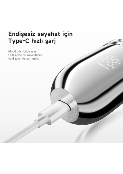 Şarjlı Sakal Ve Yanak Tüy Tıraş Makinesi