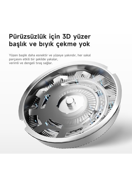 Şarjlı Sakal Ve Yanak Tüy Tıraş Makinesi