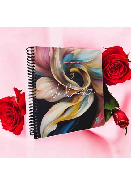 Spiralli Gıpta Volume Çizgili Defter 22×26 100 Syf 80 gr