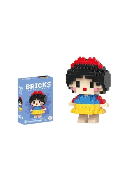 Yapı Taşları Mikro Parçacık Karikatür Bebek Puzzle Monte Oyuncaklar (Yurt Dışından)