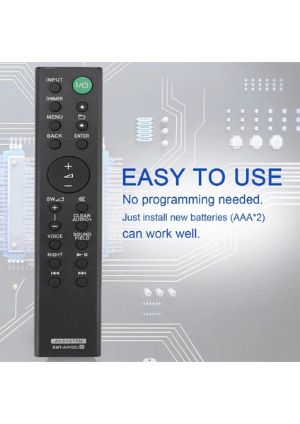 RMT-AH102U Sony Ev Sinema Sistemi Için Yedek Uzaktan Kumanda HT-XT100 HTXT100 (Yurt Dışından) modelleri