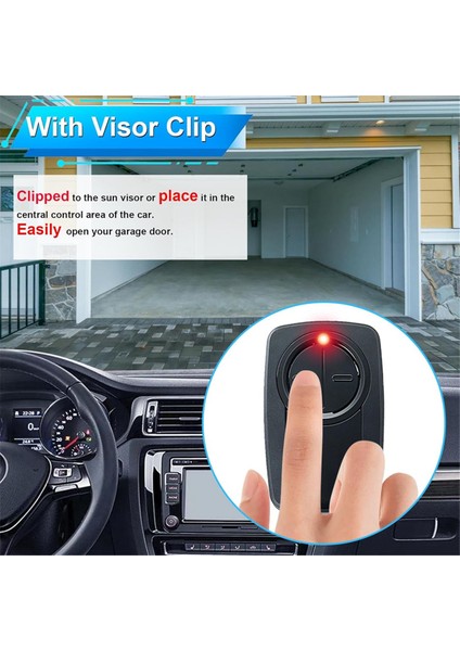 KLIK5U-BK2 KLIK3U-BK Kırmızı/turuncu/mor/yeşil/sarı Öğrenme Düğmesi Veya Dip Anahtarı Için Evrensel 2 Düğmeli Garaj Kapısı Açıcı (Yurt Dışından) fiyatları