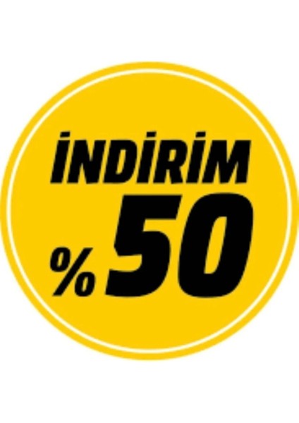 %50 Indirimii Yazılı Çift Yön Baskılı Dönkart