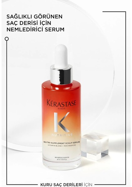 Nutritive Nutri-Supplement Scalp Kuru Saç Derisine Vitamin Sağlayan Niasinamidserumu 90 ml