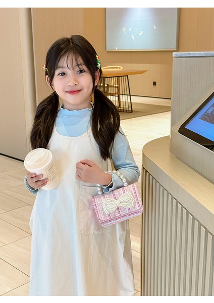 Çocuk Çantaları Çapraz Vücut Yeni Moda Şık ve Sevimli Kız Çantası Net Kırmızı Küçük Kız Mini Bozuk Para Cüzdanı (Yurt Dışından) fırsatları